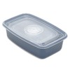 Home Basics Plastic Meal Prep Set, Blue | Perfect for