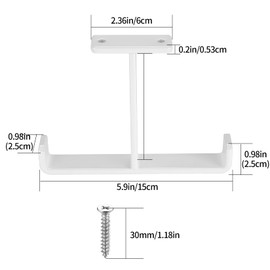 Pack of 2 Ceiling Hooks, Garage Hooks, Heavy Duty Hooks, Double Garage Ceiling Storage Hooks for Ceiling Mount, Ladder Hooks, Wall Hooks, Bicycle Wall Mount for Car Tyres, Bicycles Tools