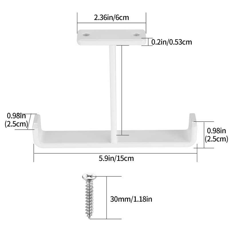 Pack of 2 Ceiling Hooks, Garage Hooks, Heavy Duty Hooks,
