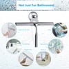 Love-KANKEI Shower Squeegee Stainless Steel Squeegee Shower with Suction Cup,