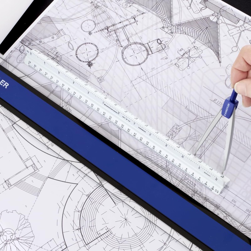 Staedtler 12-Inches Architect Triangular Scale (98719-31BK)