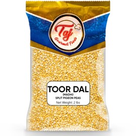 TAJ Premium Indian Toor Dal Kori, Unoily, Madhi, (2-Pounds)