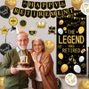 Roetyce Retirement Party Decorations for Men Women, Black Gold Happy