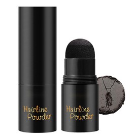 Hairline Powder Stick Root Cover up Black, Hair Shadow Powder for Thinning Hair, Instantly Conceals Hair Loss, Hair cover up for Bald Spots, Waterproof Long Lasting Hairline Filler for Women