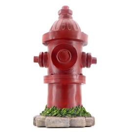 Bellaa 22472 Fire Hydrant Statue Dog Training Lamp Post 14 inch Indoor Outdoor Garden Statue Yard Decoration