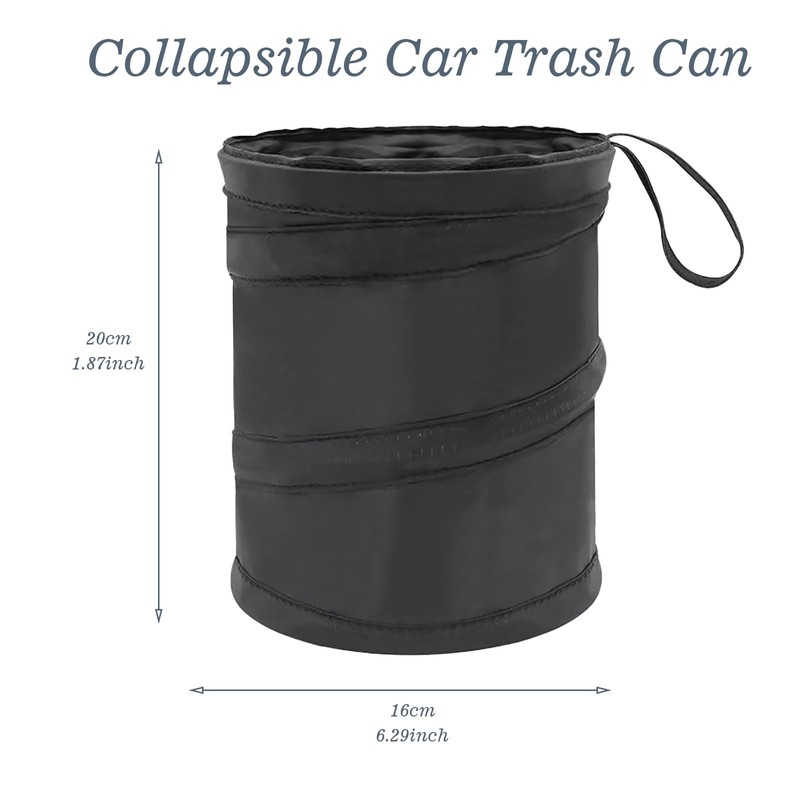 ALMLWIAJ Car Bin - Foldable and Water Resistant Auto Trash
