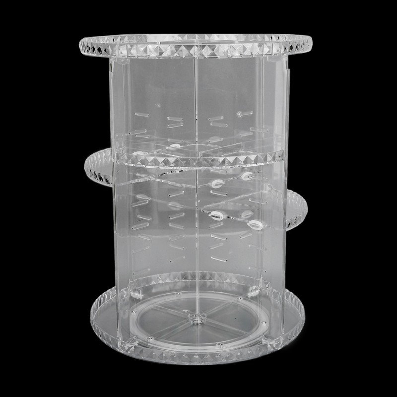 360 Degree Rotation Rotating Makeup Organizer Transparent Stable Base Cosmetic