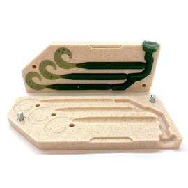 Smedioks Premium Soft Plastiс Mold Lure Making Injection Molds Fishing Lures 3 Cavity Yamamoto Stretch 40 Grub