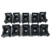 Cable Tie Base, Screw Mount Cradle (Pack of 50, Black)