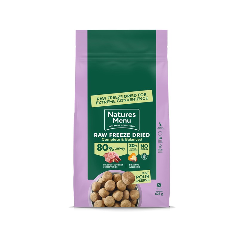 Natures Menu Freeze Dried Complete & Balanced Nuggets - Turkey
