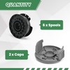 Flaveano Bosch EasyGrassCut Strimmer Line Spool 6 Spools and 2