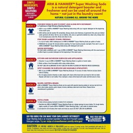 N/A ARM & HAMMER Super Washing Soda Household Cleaner 55 Ounce (Pack of 1), Multi