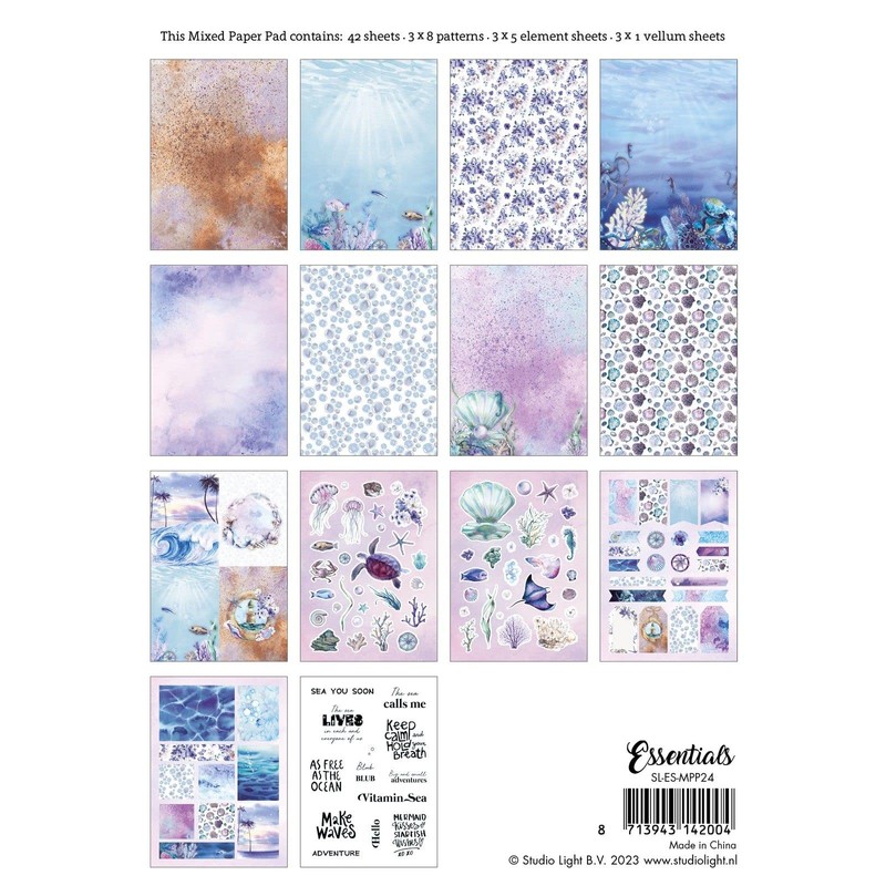 Studiolight • Paper Pad Mixed Paper Pad Underwater World Essentials