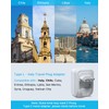 2 Pack Italy Travel Plug Adapter, VINTAR Foldable Italy Power