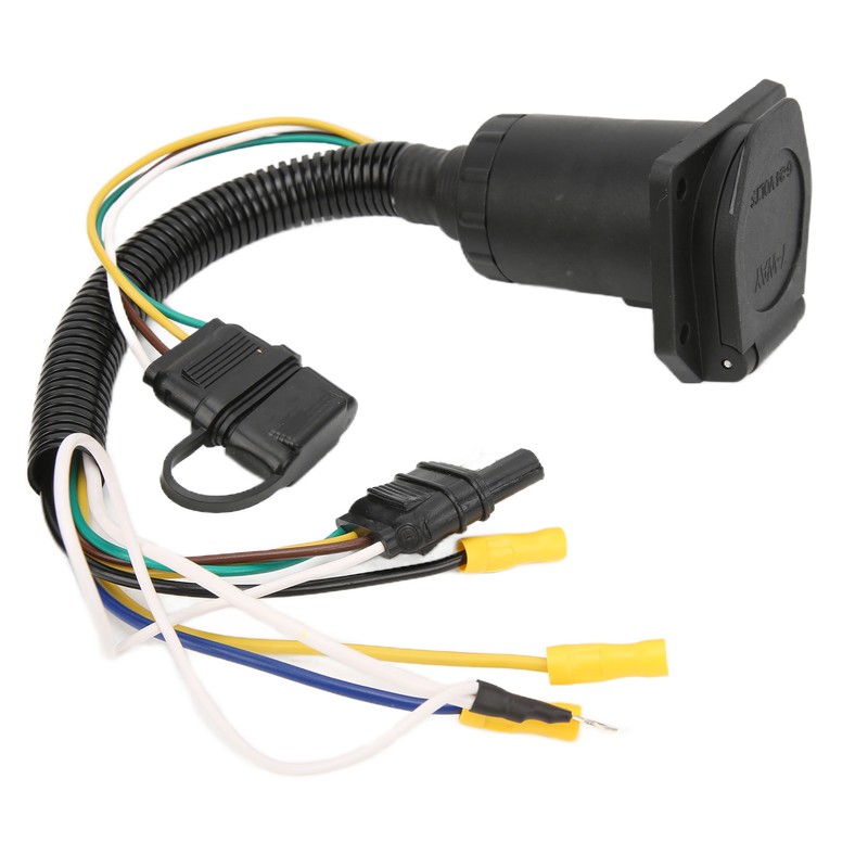 Trailer Wiring Adapter 4 Way to 7 Way Round Trailer