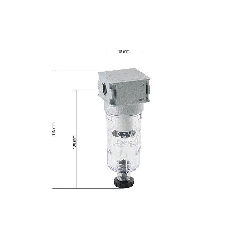 Filter Series 0, 1000 l/min - G 1/8 inch -