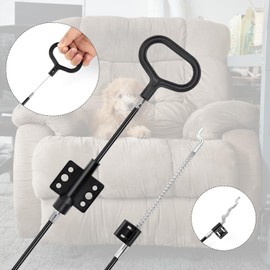 yuntop Sofa Recliner Cables Sofa and Reclined Chair Replacement Part D Ring Couch Recliner Pull Handle with S Tip for Cable Total Length 36.5 Inch Exposed Length 5Inch (1 Pack Black)