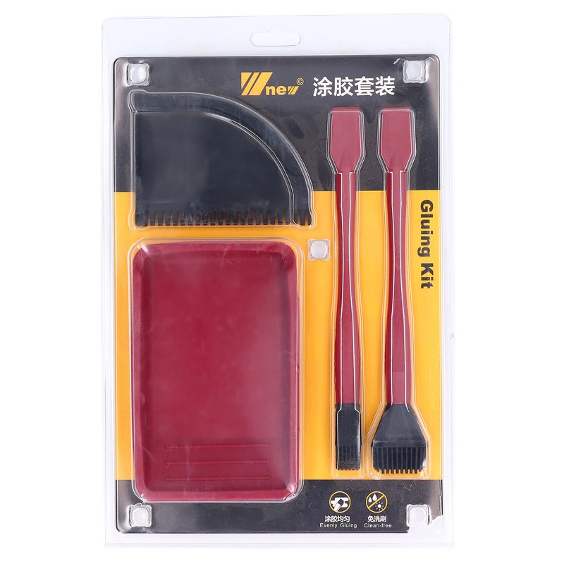 Complete Silicone Glue Kit Wood Glue Up Brushes Tray Comb
