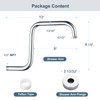 BRIGHT SHOWERS 13 Inch Shower Head Extension Arm with Flange