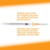 100 Pack 1mL (1cc) Disposable Sterilized Syringe, 25G X 1,