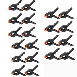 Bluejunior 20pcs Mini Spring Clamps for Woodworking, Photography Studio, Home Improvement, Small Spring Clips for Crafts, DIY Projects, and Picture Frame Repair