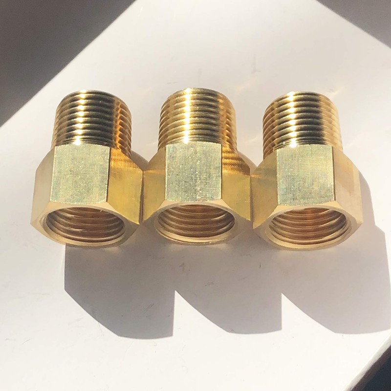 3 Pack NPT 1/2"Male x G1/2" Female Brass Pipe Fitting