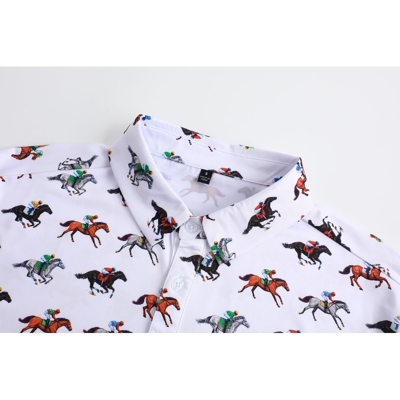 Men's Golf Polo Shirts Funny Golf Shirts for Men Performance