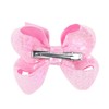 Cute 3.8" Pink Sparkly Glitter Sequin Hair Bows - Pack