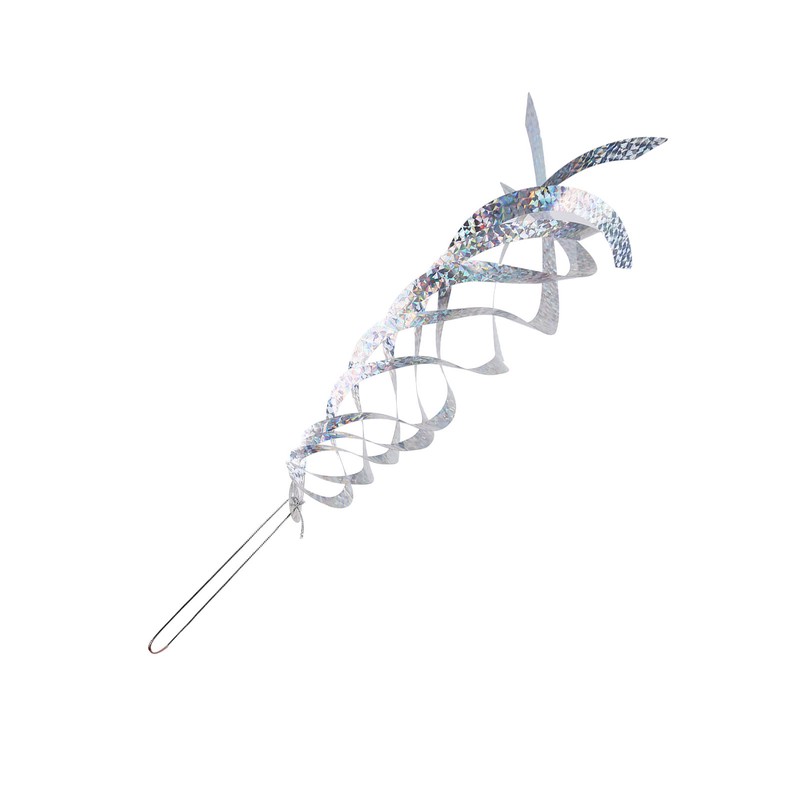 6PCS Bird Repellent Reflector Silver Spiral Bird Repellent Sheet Scare