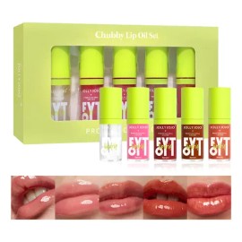 Set De Cuidado Labial Hidratante Glossy Liquid Lip Oil Gloss