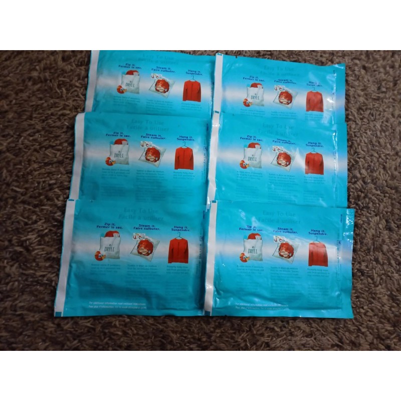 Dryel 6 DRYEL Dryer Activated Refill Cloths Original Fresh Scent