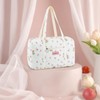 Coquette Bag with Ribbon Pearl Bow - Cute Bear Pattern