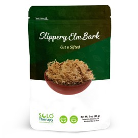 Solo Therapy Slippery Elm Bark Tea Cut and Sifted - 56 Grams - Slippery Elm Bark Herb Resealable Bag - Ulmus Rubra 56 Grams - Premium Quality (Slippery Elm Bark)