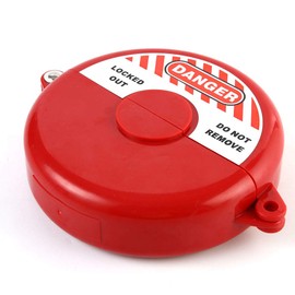 POFET The Outdoor Valve Lock Padlock System,Gate Valve Lockout Device Compliant Valve Locks for Faucet Locks Outdoor Casing Lock Prevents Unauthorized use and Vandalism - for 5-6.4inch Valve
