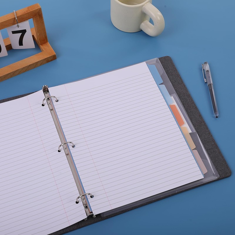 SKYDUE Clipboard Binder with Dividers,1 Inch 3 Ring Binder with