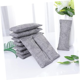 Mobestech 10 Pack 100g Bamboo Charcoal Odor Absorber Set Grey Activated Carbon Bags