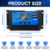 Solar Battery Controller 12v/24v Solar Panel Charge Controller Ground Solar