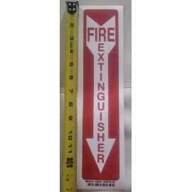 Brady Self-Adhesive Vinyl Fire Extinguisher Signage. Qty 2