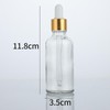 2 Pcs 50ml Clear Eye Dropper Bottles for Essential Oils