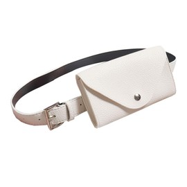Lurrose Mini PU Belt Bag Beige Beige Size 1, beige