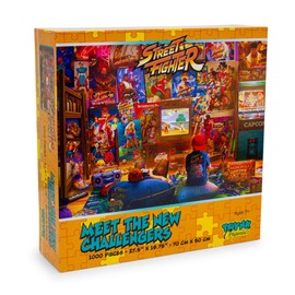 Street Fighter Meet The New Challengers 1000-Piece Jigsaw Puzzle by Rachid Lotf | Brain Teaser, Educational Developmental Toys & Games, Building Kit Activities for Creative Play | 28 x 20 Inches