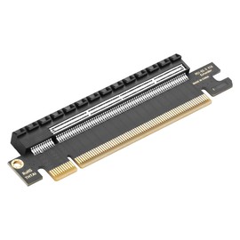 CERRXIAN PCIe 5.0 x16 Riser Card, PCI Express 5.0 16X Extension Slot Protection Test Card, for Computer 1U/2U/3U/4U Server Enclosure, 180 Degree