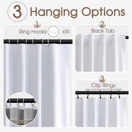 Joywell White Blackout Curtains 84 inch Length 2 Panels Set Room Darkening Curtains for Bedroom Back Tab Window Treatments Thermal Insulated Living Room Neutral Solid Drapes 7ft 52x84 inch