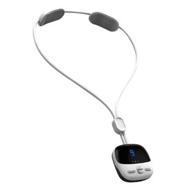 Mini Necklace Neck Massager 4 Modes 9 Strength 3 Gears Hot Compress Dual Pulse Smart Pendant Massager White