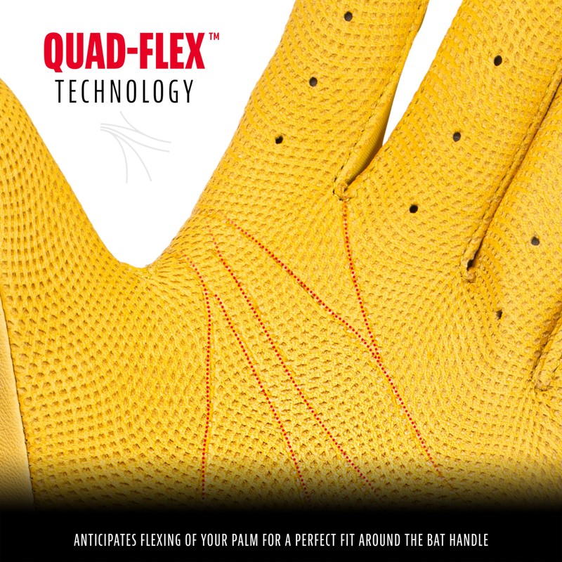 Franklin 20895 CFX PRO HI LITE Baseball Batting Gloves, Ambidextrous,