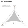 AsterOutdoor Sun Shade Sail Triangle 16' x 16' x 16'