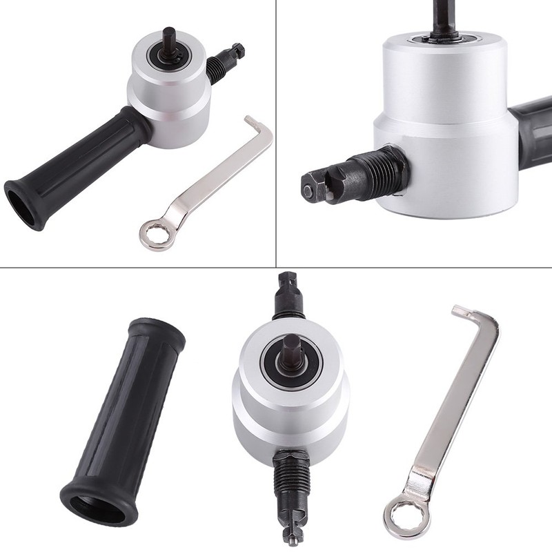 Double Head Sheet Metal Cutter Kit 360 Degree Adjustable Electric