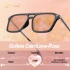 Goiteia FL 41 Migraine Glasses,Light Sensitivity Glasses for Fluorescent LED