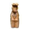 MAISONICA Solid Wood Yoga Bunny Figurine Pilates Ornament - Handmade