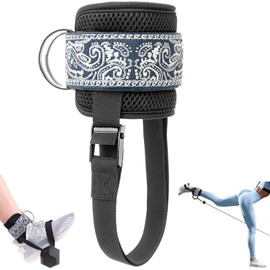 Accesorio de pie con mancuerna, correa de tobillo para máquina de cable para mujer, levantamiento de peso de pies, correas de tobillo para espalda,